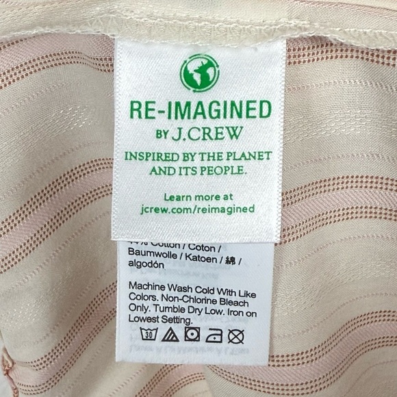 NWT J.Crew Striped Lounge Set - Top XXL / Pants 16 – Rust & Cream Coordinates - Picture 10 of 16